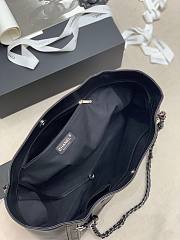 Chanel Soft Calfskin Shopping Bag Top Handle Black - 3