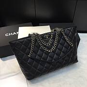 Chanel Dallas Calfskin Shopping Bag Black - 3