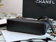 Chanel Calfskin Chain Shopping Bag AS2374 Black - 2