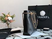 Chanel Calfskin Chain Shopping Bag AS2374 Black - 3