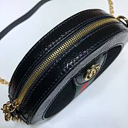 Ophidia mini GG round shoulder bag black velvet - 4