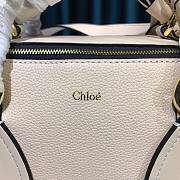 Chloe Small Daria day bag in grained & shiny calfskin beige - 2