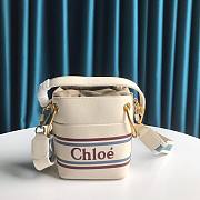 Chloe Roy Bucket Bag in White  - 1