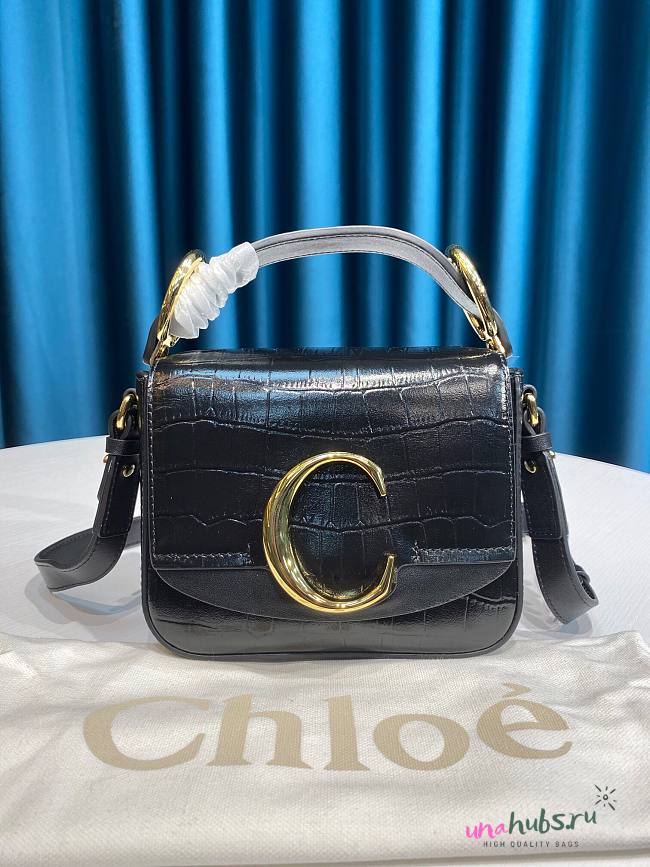 Chloe mini C bag in black - 1