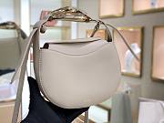 	 Chloe kiss purse in small grain calfskin white - 4