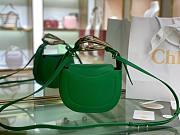 	 Chloe kiss purse in small grain calfskin green - 6