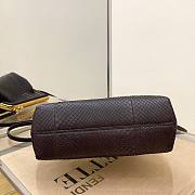 FENDI First Small Dark brown python leather bag | 8BP129 - 4