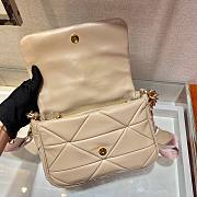 Prada System nappa leather patchwork bag in beige - 3