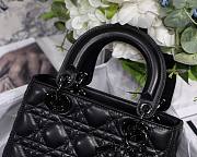 DIOR My ABCDIOR Lady Black Lambskin Bag with Black Hardware  - 6