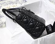 DIOR My ABCDIOR Lady Black Lambskin Bag with Black Hardware  - 5