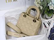 DIOR My ABCDIOR Lady Beige Lambskin Bag - 2