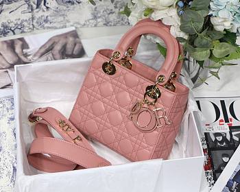 DIOR My ABCDIOR Lady Pink Lambskin Bag M0538