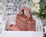 DIOR My ABCDIOR Lady Pink Lambskin Bag M0538 - 3