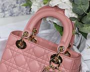 DIOR My ABCDIOR Lady Pink Lambskin Bag M0538 - 6