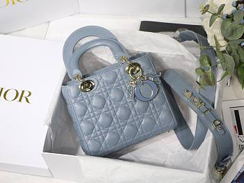 DIOR My ABCDIOR Lady Light Blue Lambskin Bag | M0538