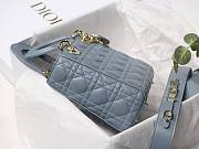 DIOR My ABCDIOR Lady Light Blue Lambskin Bag | M0538 - 3