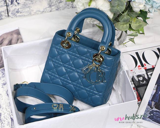 DIOR My ABCDIOR Lady Blue Lambskin Bag | M0538 - 1