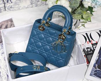 DIOR My ABCDIOR Lady Blue Lambskin Bag | M0538