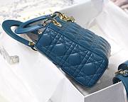 DIOR My ABCDIOR Lady Blue Lambskin Bag | M0538 - 2