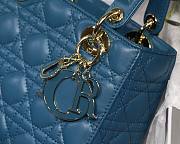 DIOR My ABCDIOR Lady Blue Lambskin Bag | M0538 - 3