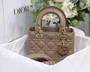 DIOR My ABCDIOR Lady Brown Lambskin Bag M0538 - 4