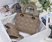 DIOR My ABCDIOR Lady Brown Lambskin Bag M0538 - 5