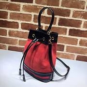 Gucci Ophidia bucket bag in red leather - 4