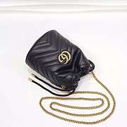 Gucci GG Marmont mini bucket leather bag - 2