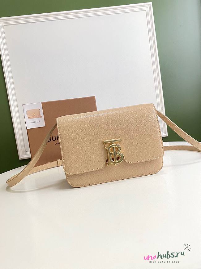 Burberry TB crossbody bag in beige 21cm - 1