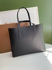 Buberry black tote leather bag  - 4