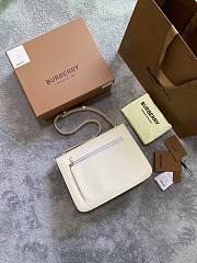 Burberry Thomas Alice Shoulder Bag in White   - 5