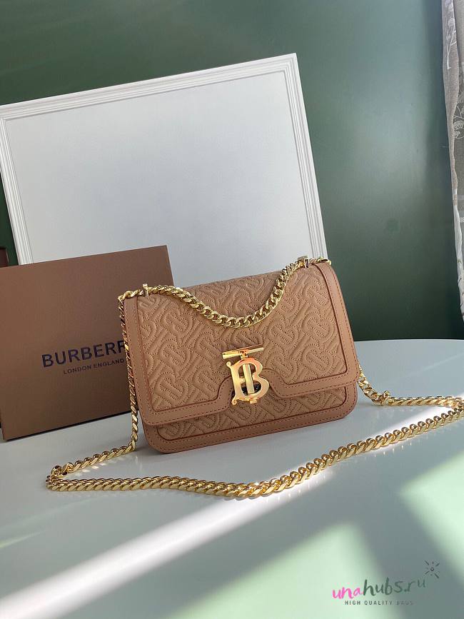 Burberry Small Leather Thomas Crossbody Bag - 1