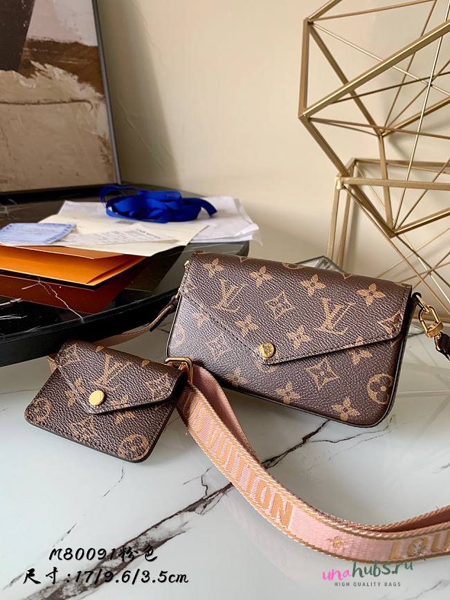 LV FELICIE STRAP & GO Pink M80091 - 1