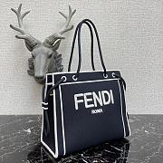 Fendi Roma Tote Bag Blue - 3