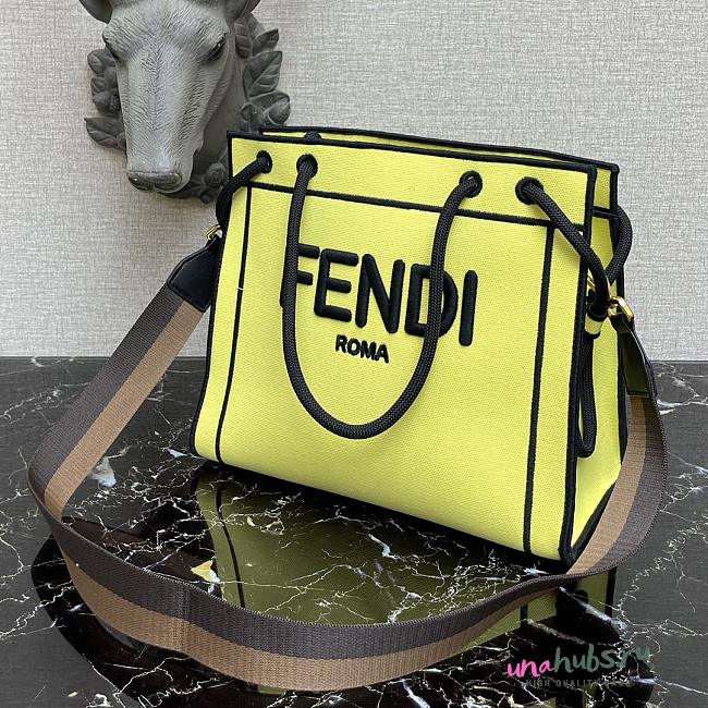 Fendi Roma Tote Bag Yellow - 1