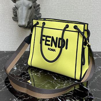 Fendi Roma Tote Bag Yellow