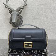 Fendi Baguette chain black leather bag 27cm 8BR783 - 1