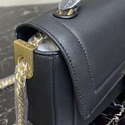 Fendi Baguette chain black leather bag 27cm 8BR783 - 6