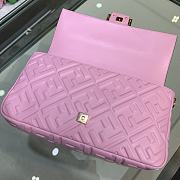 Fendi Baguete pink leather bag 32cm - 6