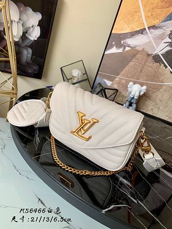 Louis Vuitton New Wave Multi Pochette in White M56461