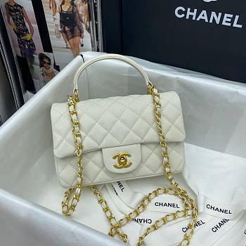 Chanel 22B Mini CF handle white bag - unahubs.ru
