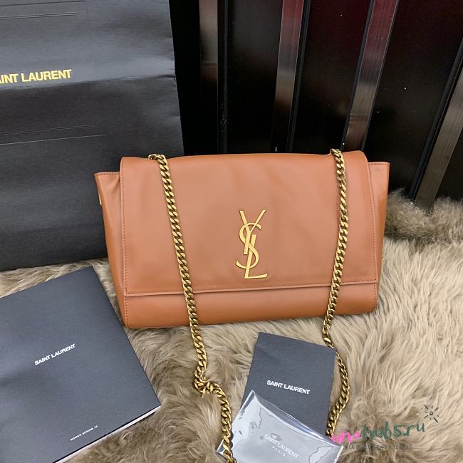 YSL Kate Leather Brown 553804 - 1