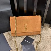 YSL Kate All Leather Brown 553804 - 1