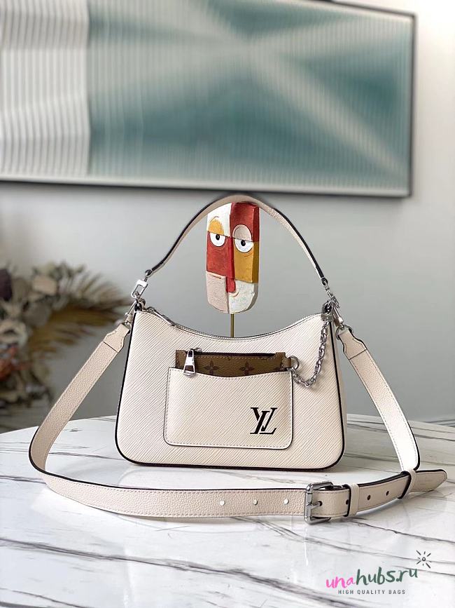 Louis Vuitton Marelle Epi Handbag White M80688 - 1