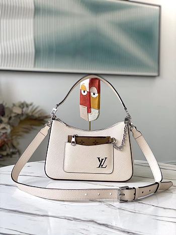 Louis Vuitton Marelle Epi Handbag White M80688