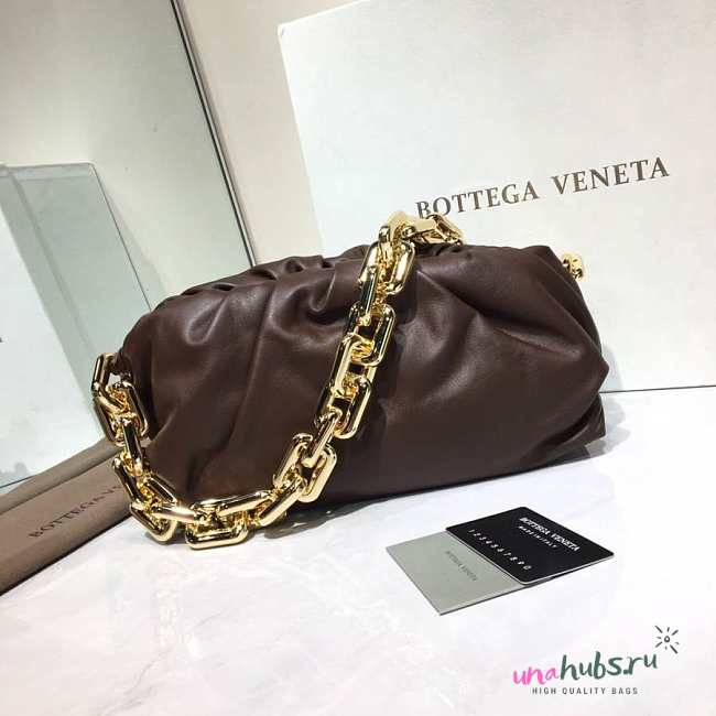 Bottega Veneta The Chain Pouch brown shoulder bag - 1