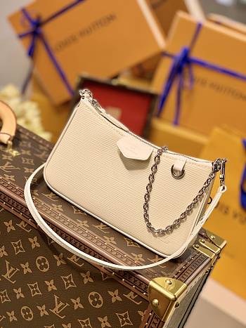 LV Easy Pouch On Strap Epi Leather in Cream M80471