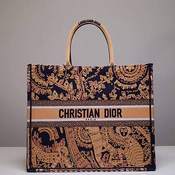 Dior Tote Book Orange Monkey 41cm