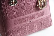 Dior Lady D-lite in red 24cm  - 2