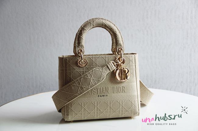 Dior Lady D-lite in cream 24cm - 1